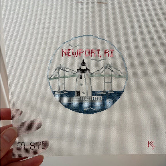 Lighthouse Needlepoint Canvas - Newport, RI - Picture 2 of 4